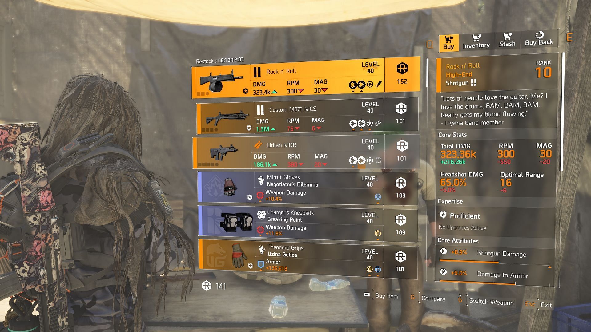 The Division 2 vendor at DZ West (Image via Sportskeeda Gaming || Ubisoft)